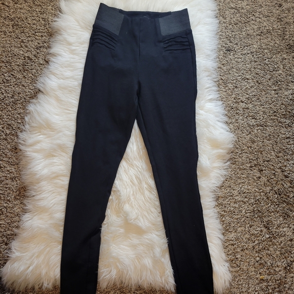 Sapphire Red Black Stretch Pants - Picture 2 of 2